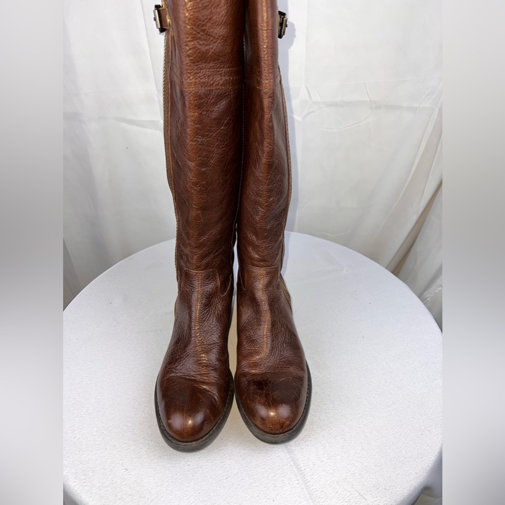 Franco Sarto Women Rustic Leather Boots 9.5 - Picture 3 of 12